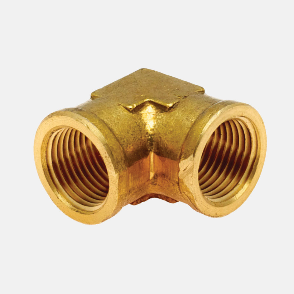 100B Conexión de Latón, Conector Codo Hembra NPT a 90º
