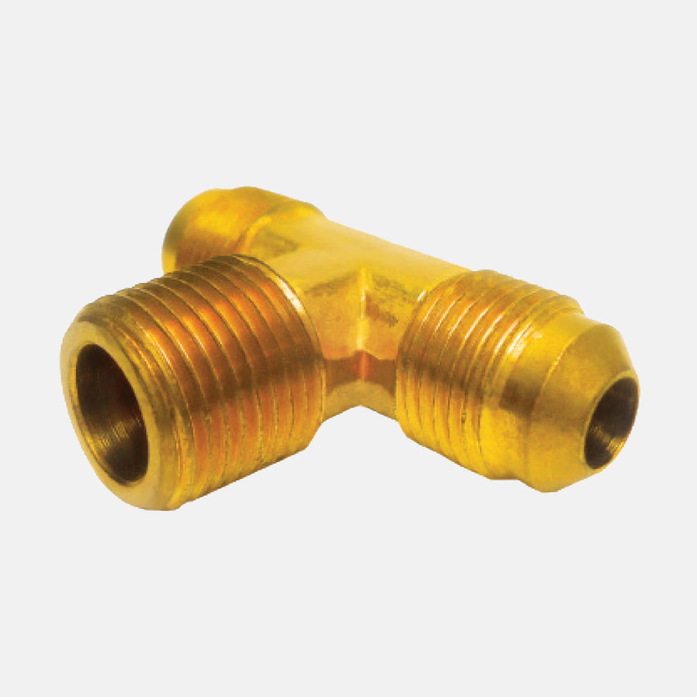 45F Conexión de Latón, Unión Tee Flared -Macho NPT