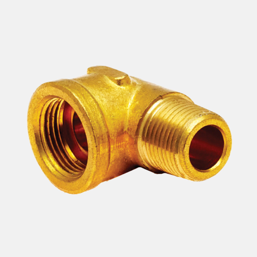 49W Conexión de Latón,  Conector Macho 90º Flared Invertido