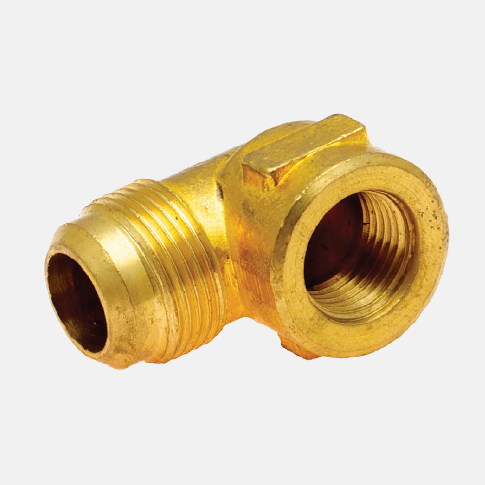 50F Conexión de Latón, Macho Flared - Hembra NPT a 90º