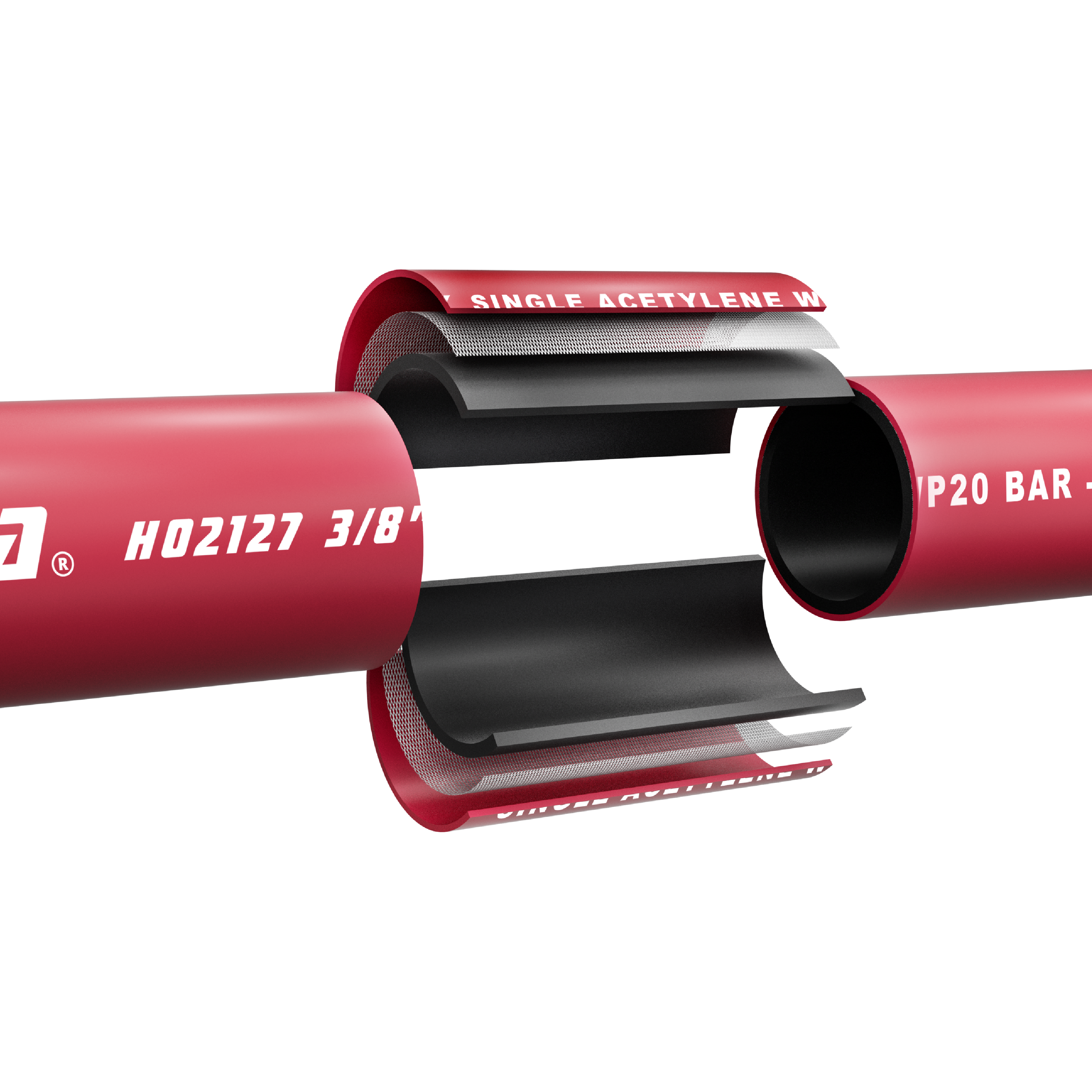 H02126 Twin Hose for Welding (Oxyfuel Cutting)