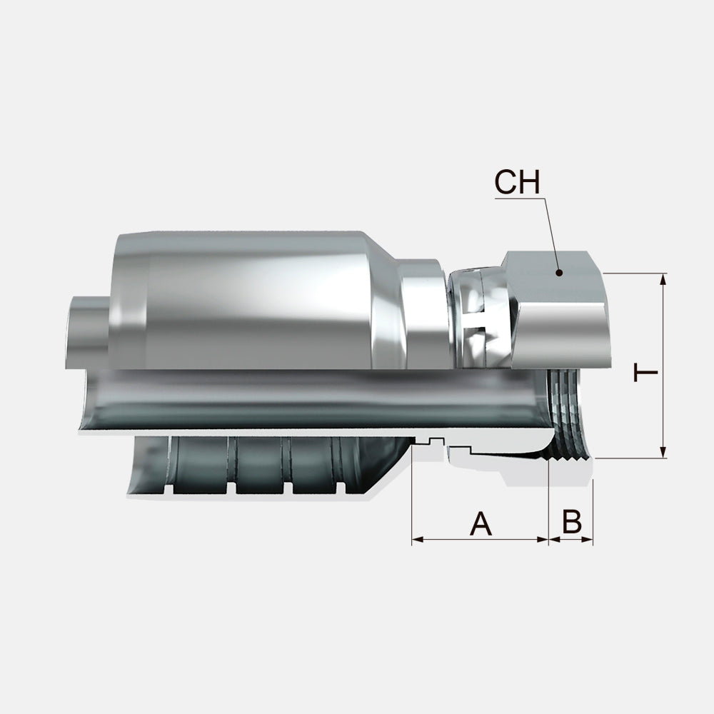 FHBPF Hembra Giratoria Recta BSP
