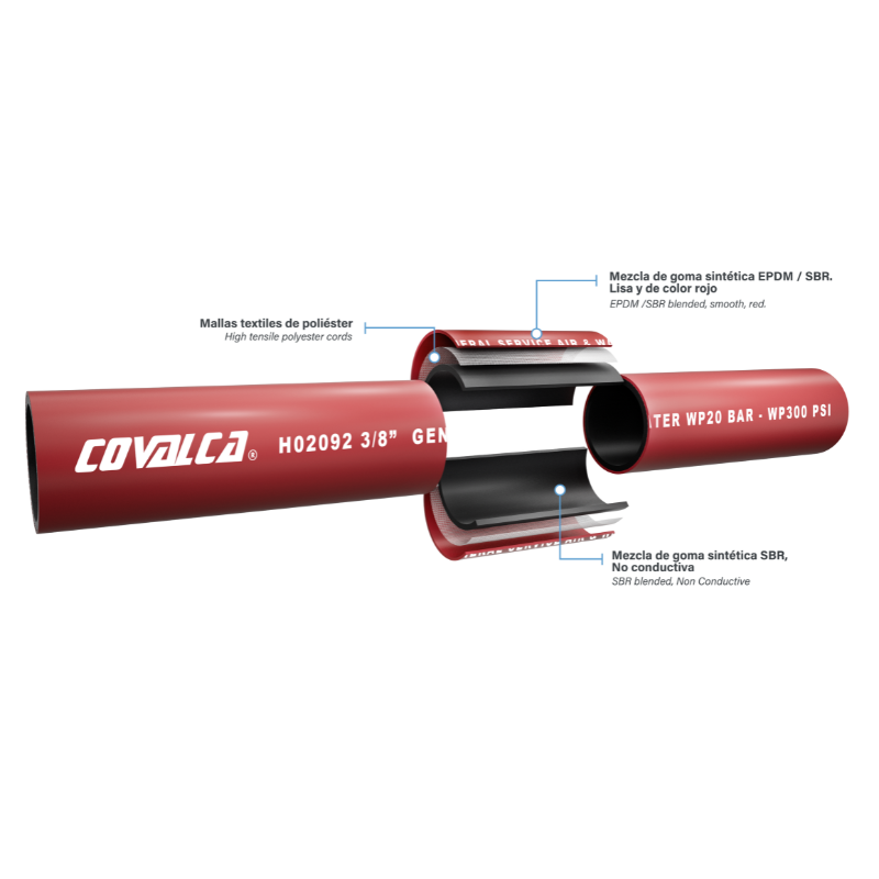 H02092 Manguera para Servicio General Aire Agua