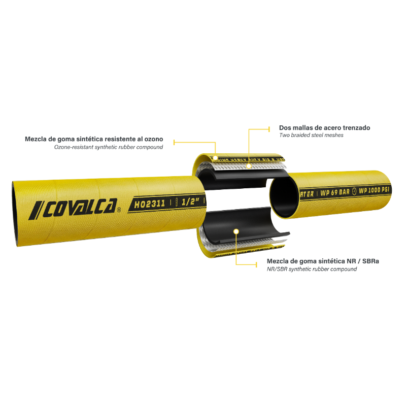 H02311 Manguera para Servicio General Aire Agua Trabajo Pesado