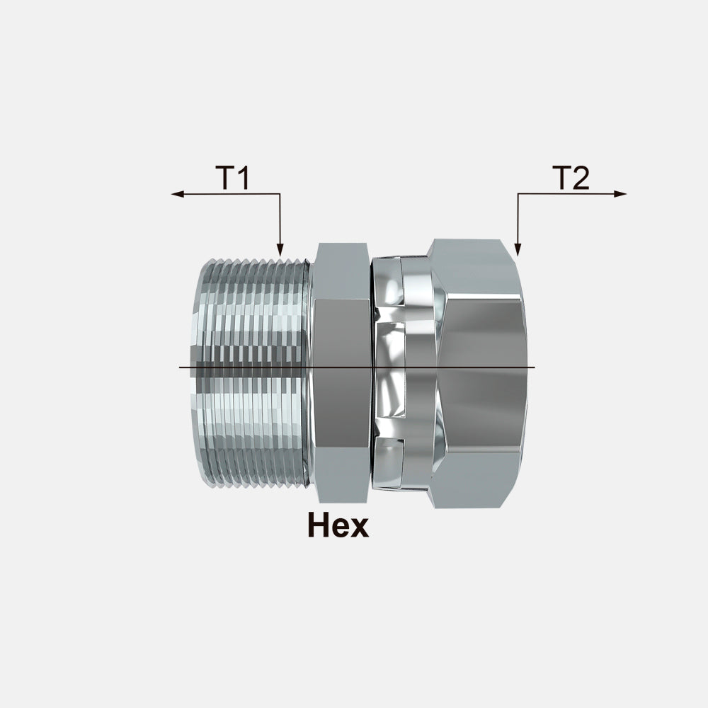 H881-FS Adaptador Hembra Flared Giratoria - Macho NPTF