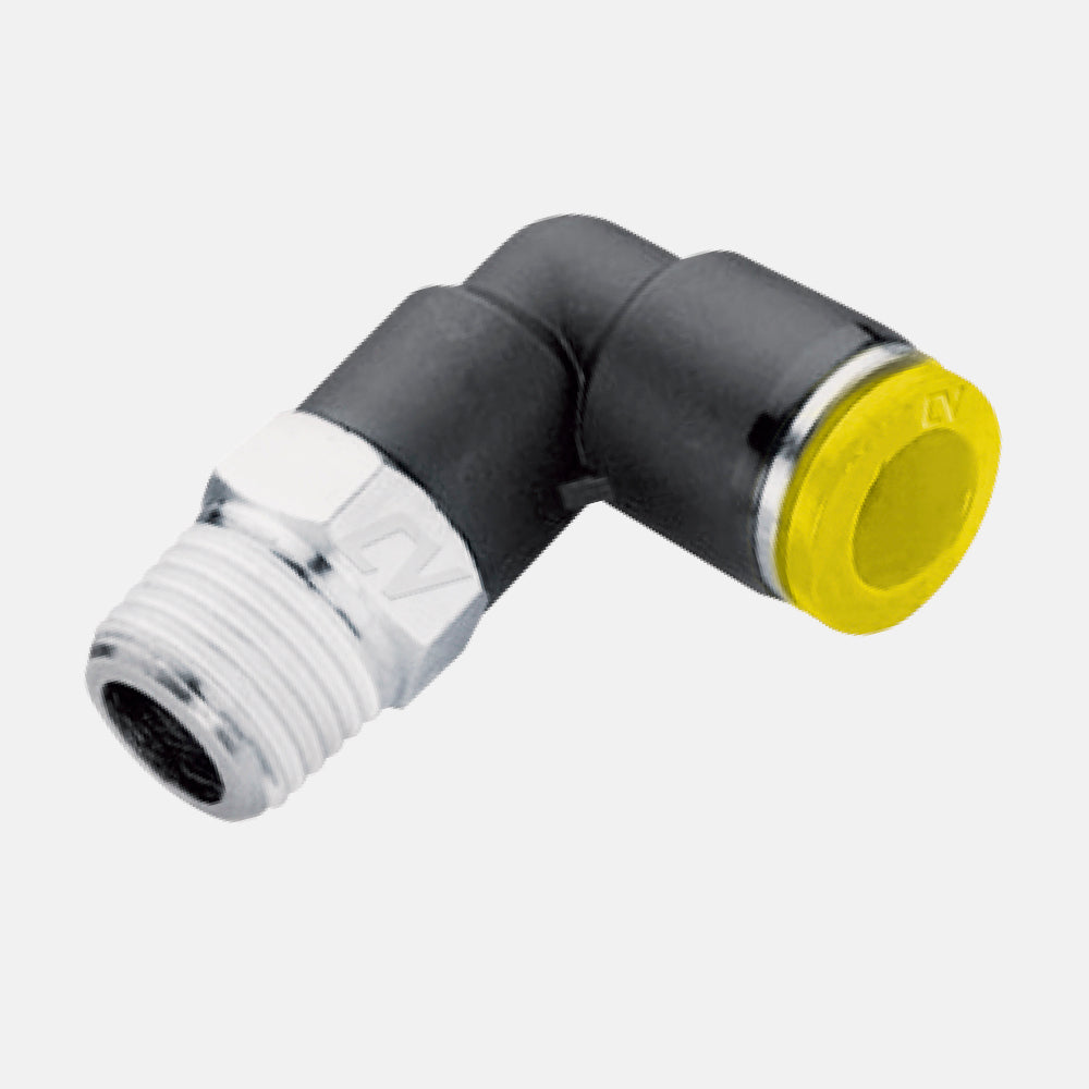 PL Push In Métrico, Codo Macho a 90º (mm x in)